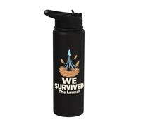 We Survived The Rocket Nest Feathers Stainless Steel Insulated Water Bottle