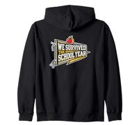 We Survived The School Year Kindergarten Teacher Zip Hoodie