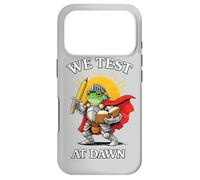 We Test At Dawn Epic Frog Knight Test Day Coordinator Case for iPhone 17 Pro