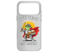 We Test At Dawn Epic Frog Knight Test Day Coordinator Case for iPhone 17 Pro Max