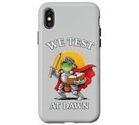 We Test At Dawn Epic Frog Knight Test Day Coordinator Case for iPhone X/XS