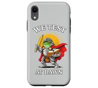 We Test At Dawn Epic Frog Knight Test Day Coordinator Case for iPhone XR