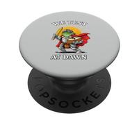 We Test At Dawn Epic Frog Knight Test Day Coordinator PopSockets Adhesive PopGrip