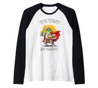 We Test At Dawn Epic Frog Knight Test Day Coordinator Raglan Baseball Tee
