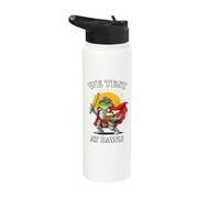 We Test At Dawn Epic Frog Knight Test Day Coordinator Stainless Steel Insulated Water Bottle
