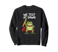 We Test At Dawn Frog Teacher Student Exam Warrior Sweatshirt