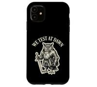 We Test At Dawn Funny Owl Knight QA Tester Exam Graphic Case for iPhone 11