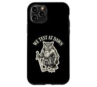 We Test At Dawn Funny Owl Knight QA Tester Exam Graphic Case for iPhone 11 Pro