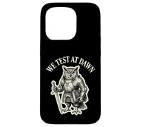 We Test At Dawn Funny Owl Knight QA Tester Exam Graphic Case for iPhone 15 Pro