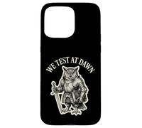 We Test At Dawn Funny Owl Knight QA Tester Exam Graphic Case for iPhone 15 Pro Max