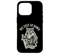 We Test At Dawn Funny Owl Knight QA Tester Exam Graphic Case for iPhone 16 Pro