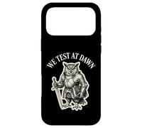 We Test At Dawn Funny Owl Knight QA Tester Exam Graphic Case for iPhone 17 Pro Max