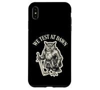 We Test At Dawn Funny Owl Knight QA Tester Exam Graphic Case for iPhone XS Max