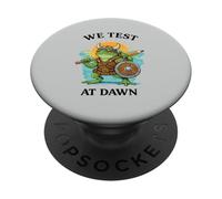 We Test At Dawn Viking Frog Test Day Coordinator PopSockets Adhesive PopGrip