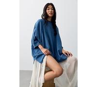 We The Free All Here Oversized Sweatshirt at Free People in Per Proto, Size: M/L - female