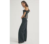 We The Free Alter Ego Wide-Leg Twisted Jeans at Free People in DoppelgÃ¤nger, Size: 24 - female