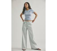 We The Free Alter Ego Wide-Leg Twisted Jeans at Free People in Reality Check, Size: 28 - female
