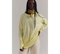 We The Free Arden Tee at Free People in Tender Yellow, Size: Medium - female