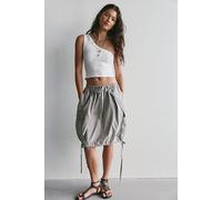 We The Free Arlo Cargo Midi Skirt at Free People in Rain Cloud, Size: XS - female