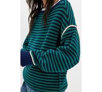 We The Free Asher Pullover at Free People in Kelly Green Combo, Size: XL - female