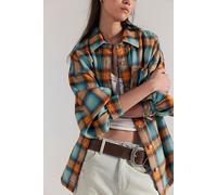 We The Free Ashley Plaid Shirt at Free People in Spring Blue Combo, Size: XS - female
