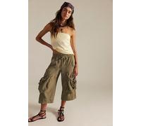 We The Free Ashton Crop Pull-On Cargo Pants at Free People in Caiman, Size: XS - female