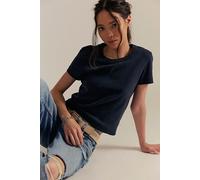 We The Free Atlas Crew Tee at Free People in Black, Size: Small - female