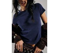 We The Free Atlas Crew Tee at Free People in Night Aura, Size: XL - female