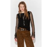 We The Free Backstage Long Sleeve Tee at Free People in Black, Size: Medium - female