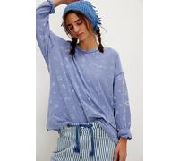 We The Free Backyard Tee at Free People in Blue Combo, Size: Medium - female