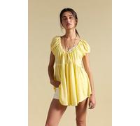 We The Free Bella Babydoll Top at Free People in Double Butter, Size: Large - female
