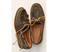 We The Free Benny Boat Shoes Shoe at Free People in Olive Suede, Size: US 8 - female