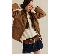 We The Free Blair Vegan Suede Jacket at Free People in Caramel Cafe, Size: XL - female