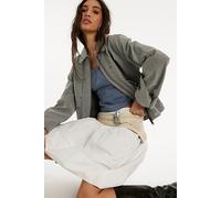 We The Free Blair Vegan Suede Jacket at Free People in Fp Wild Dove, Size: XL - female