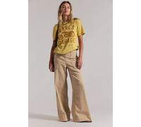 We The Free Breezy Denim Pull-On Jeans at Free People in Khaki, Size: Small - female