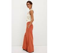 We The Free Breezy Denim Pull-On Jeans at Free People in Red Mango, Size: Large - female