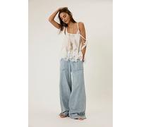 We The Free Breezy Denim Pull-On Lightweight Jeans at Free People in Dusk, Size: Large - female