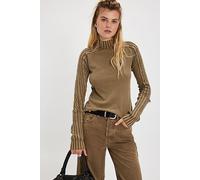 We The Free Breezy Swit Top at Free People in Fossil Dune, Size: XL - female