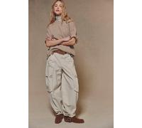 We The Free Brentwood Slouchy Cargo Pants at Free People in Mineral Bath, Size: US 14 - female