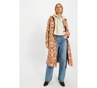 We The Free Brick Lane Jacquard Maxi Shirt Jacket Top at Free People in Retro Combo, Size: Medium - female