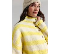 We The Free Button Collection Cardi at Free People in Butter Yellow Combo, Size: Large - female