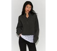 We The Free Celeste Quarter Zip Top at Free People in Black, Size: Medium - female