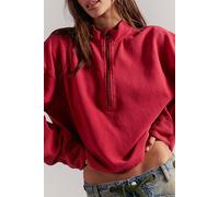 We The Free Celeste Quarter Zip Top at Free People in Salsa, Size: XL - female