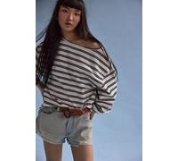 We The Free C'est La Vie Tee at Free People in Black And White, Size: Large - female