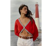 We The Free Charm Bolero Cardi at Free People in High Risk Red Combo, Size: Large - female