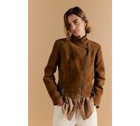 We The Free Circe Suede Jacket at Free People in Havane, Size: XS - female