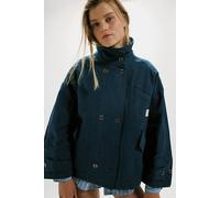 We The Free Collins Washed Canvas Jacket at Free People in Deep Dive, Size: XL - female