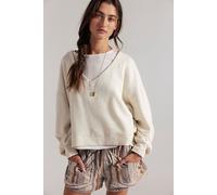 We The Free Comfort Zone V-Neck Pullover at Free People in Oatmeal Heather, Size: Medium - female