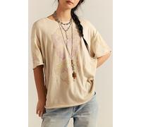 We The Free Cosmic Bloom Graphic Tee at Free People in Sand Dollar, Size: XL - female
