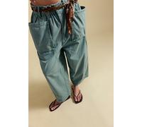 We The Free Costa Straight Harem Pants at Free People in Stormy Sea, Size: Medium - female